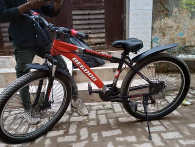 Begood bicycle Begood 26" Fat Tire Mountain Bike-Gear System, Iron Fra