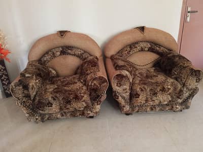 Elegant design Sheesham wood sofa set