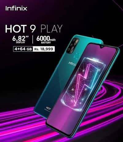 Infinix hot 9 play limited addition 10/8 condition-urgent sale