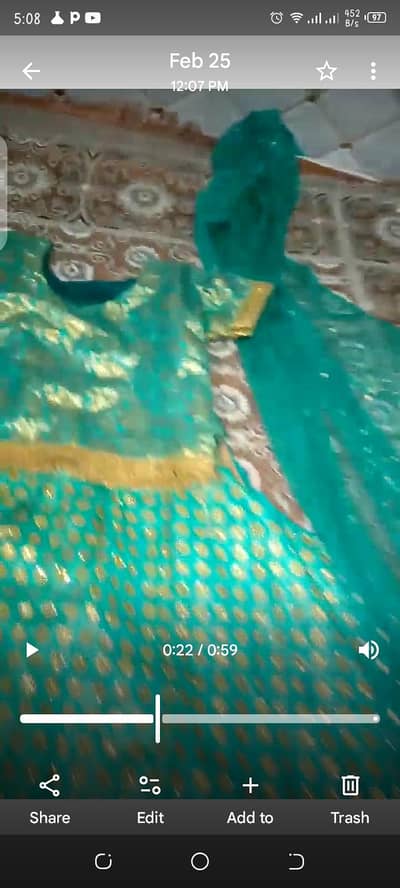 green lehnga golden gletr dots net febric main