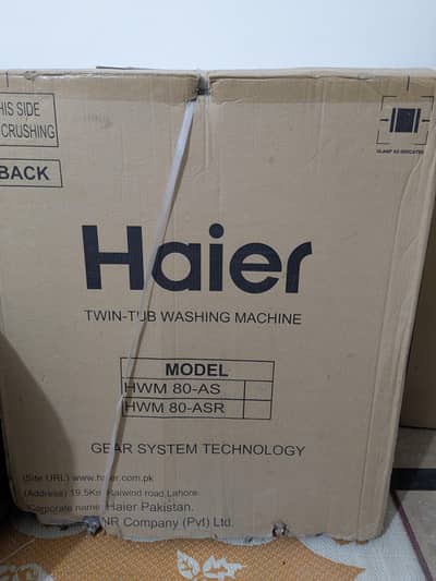 Haier washing machine