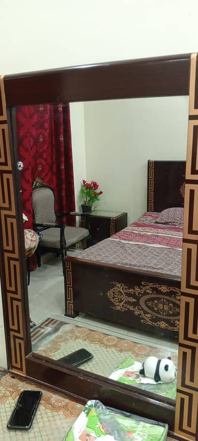 Double Bed for Sale with Side table and dressing Table