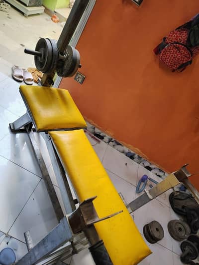 Bench press home gym multiple exercises machine pully