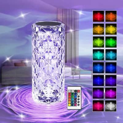 crystal lamp with 16 colors