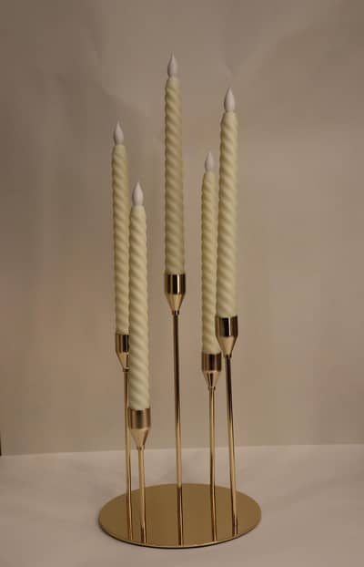 Candlesticks, stands, Lamps, ashtray & other decor items
