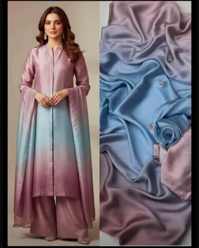 Silk Printed Unstitch 3pc Collection