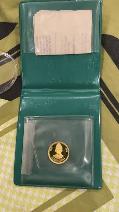 Pakistan 500 Rupees Gold M. A Jinnah Proof coin