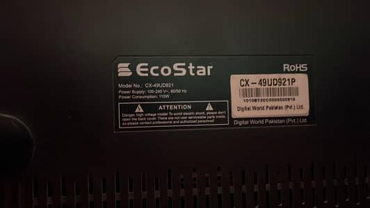 EcoStar LED TV Used