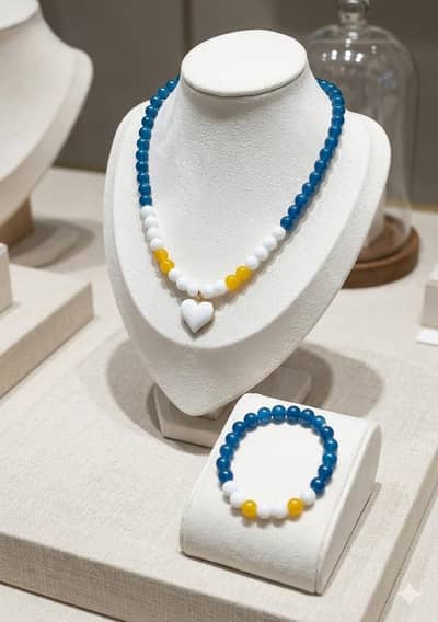 Special Eid Necklace & Bracelet Set For Women, Kids