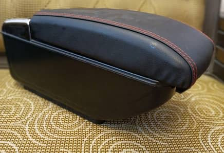 Universal Car Armrest Console – 4 USB Ports, Storage & LED Light