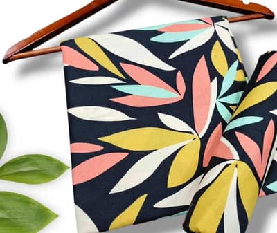 2 piece unstitched printed polo cotton