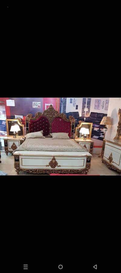 emrati bed set & designer 7 seater sofa. . .