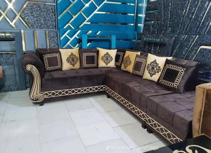 Lifetime quality foam L shape corner sofa set