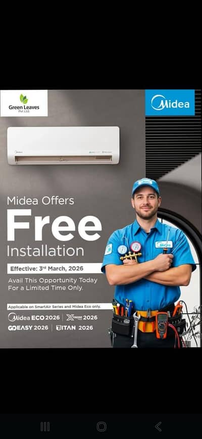 Midea extreme 1.5Ton & 2 Ton cabinet