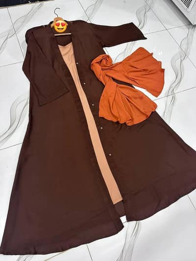 Georgette Plain Full Abaya