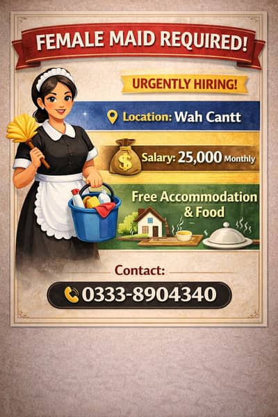 Maid Required