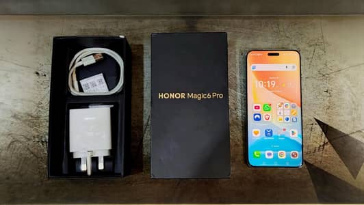 Honor Magic 6 pro 12gb+12gb/512gb Non-PTA with box and Original Chager