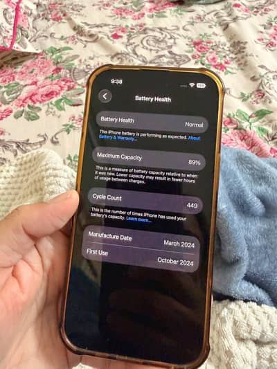 Apple iPhone 15 - Official PTA Approved -10/10 Condition -Urgent Sale