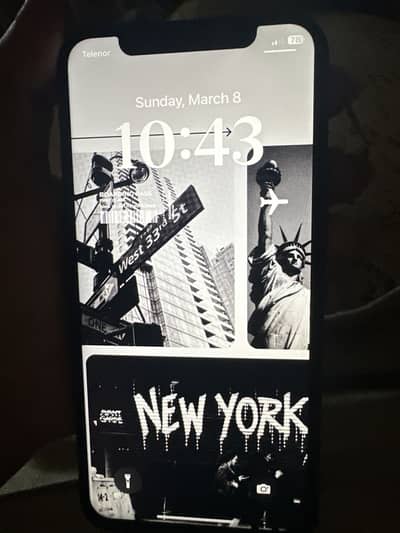 Iphone x 256gb black colors broken back cover