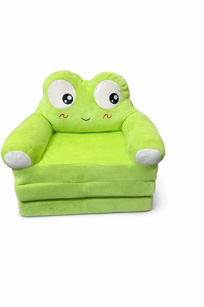 Kids Frog Sofa Cum Bed – Soft Foldable Cartoon Chair for Kids