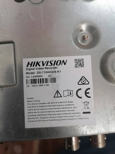hikvision 4ch 2mp DVR