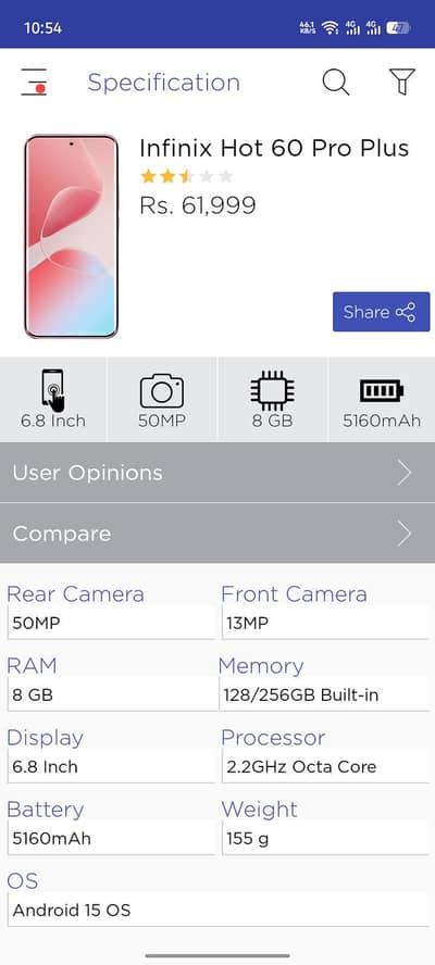 Hot 60 pro Plus  just box open