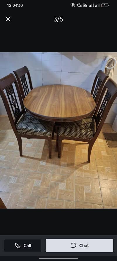 4 chair and dinning  table
