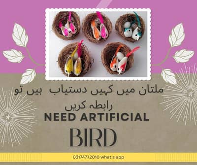 artificial birds need