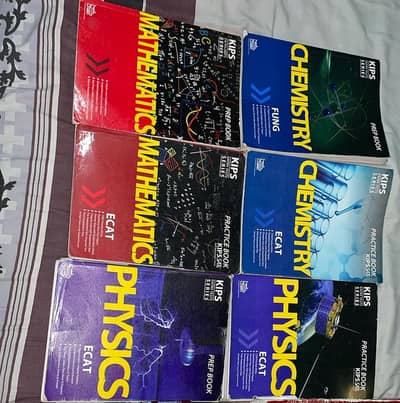 KIPS FUNG/ECAT BOOKS (PHYSICS CHEMISTRY ENGLISH ONLY) NO MATHS