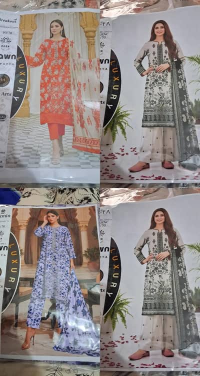 lawn fabrics unstiched cloth  03448502692