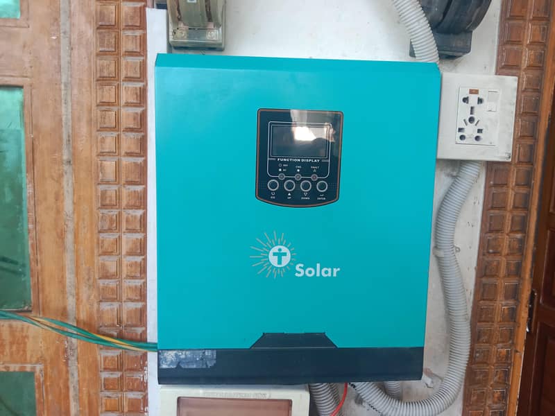 تین کے وی اے سولر انورٹر ہے ڈبل بیٹری  والا انورٹر ہے 0