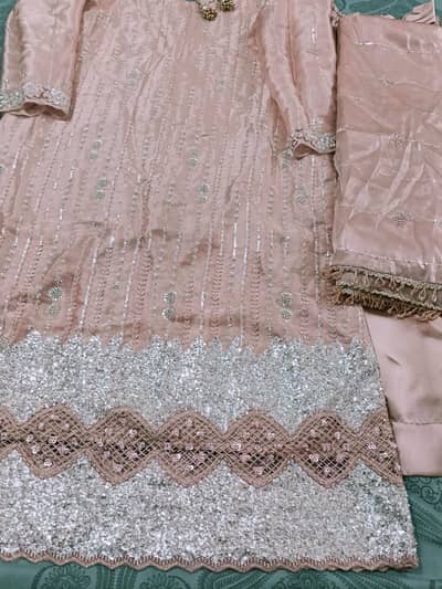 shesha silk cutdana work medium size