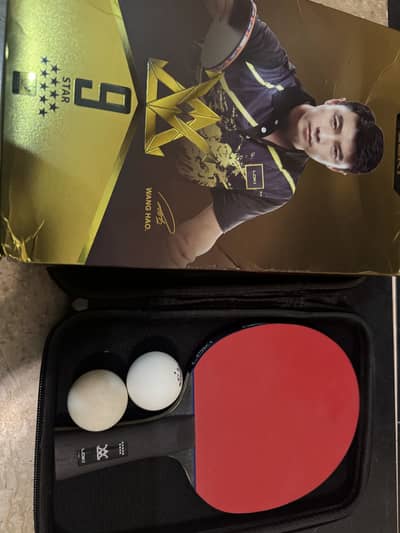 Loki arthur e9star player table tennis racket with bag and 2 new balls