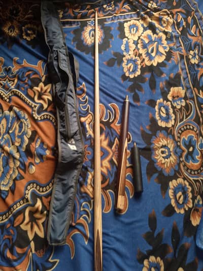 snooker stick with bag minor damage