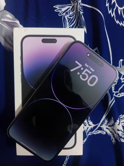 i phone 14 pro max 256 gb non pta factory unlock with box