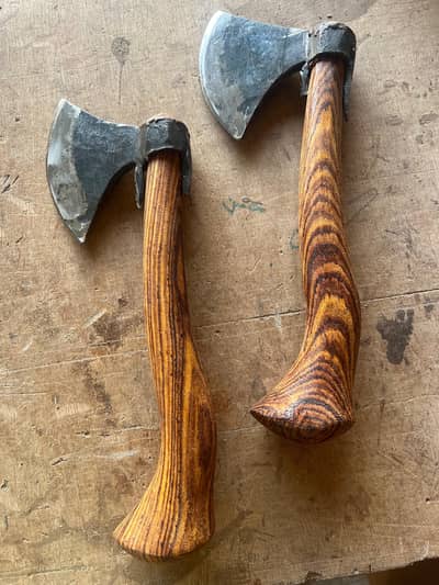 "Handmade Hatchet Set"