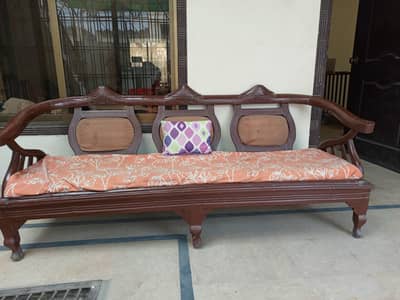 pure wooden 5 seats sofa