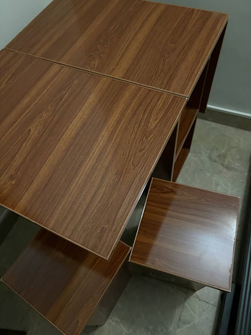 Folding dining table with 4 stools/ Table Set/ Dining Table 2