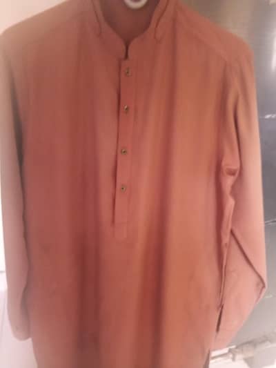 Men's Kameez shalwar For Sale in Mehndi & Burgundy Color, Large Size