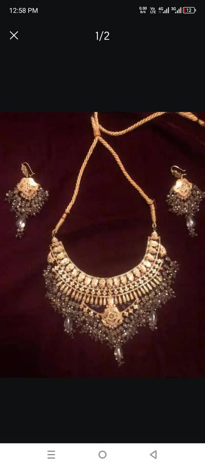 Gold set without stones