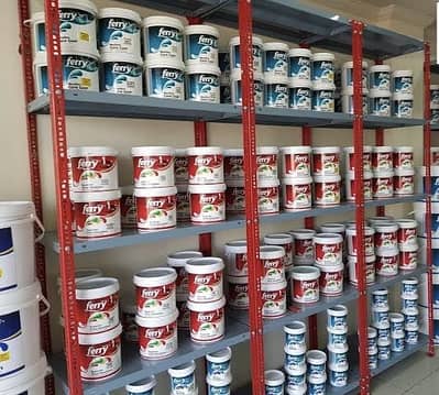 Paint shops rack , open shelving rack , mart racks , warehouse rack