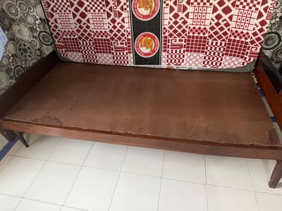 TWO SINGLE BEDS WITH ALMOST NEW MATTRESS