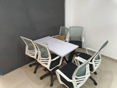 Table and 6 Swing  Chairs