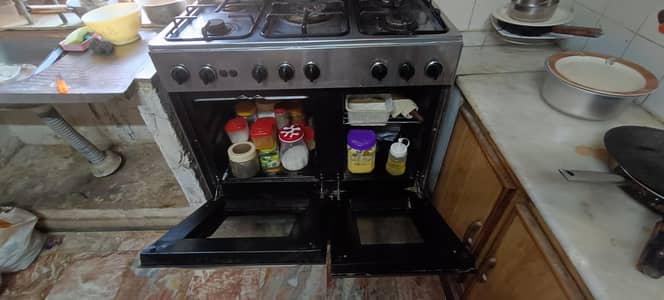 Cooking range 5 burners, national brand