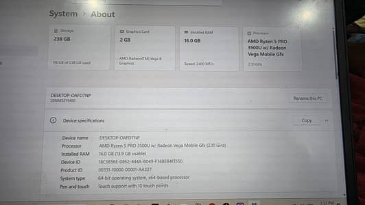 Lenovo ThinkPad X395 Ryzen 5 PRO | 16GB RAM | 256GB SSD | Touch Screen