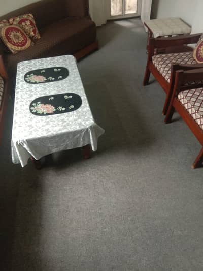 Gray carpet in good condition size 10 x 11 feet