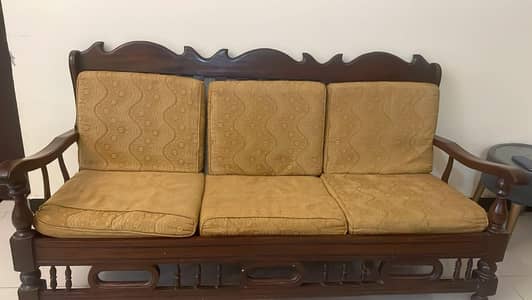 Wooden sofa set