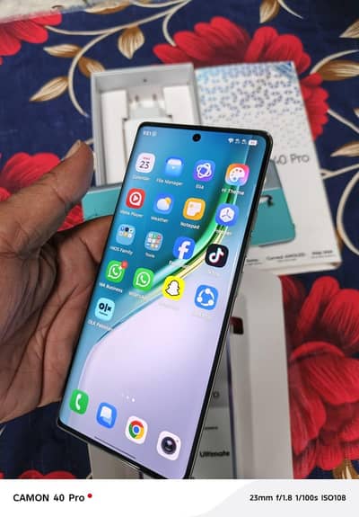 tecno comon 40 Pro 8 GB ram 256 GB memory 03263194529