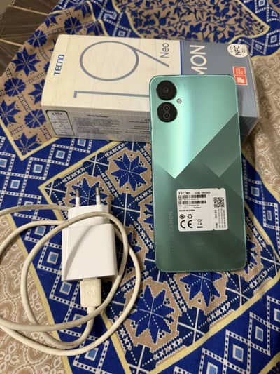 Tecno camon 19 NEO All to All ok 10/10 pta approved with box 128gb
