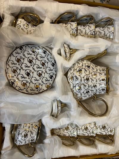 Japanese Style Porcelain Coffee Set – 15 Pieces (Imported from UAE)